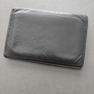 Coach Leather Card Holder, Black